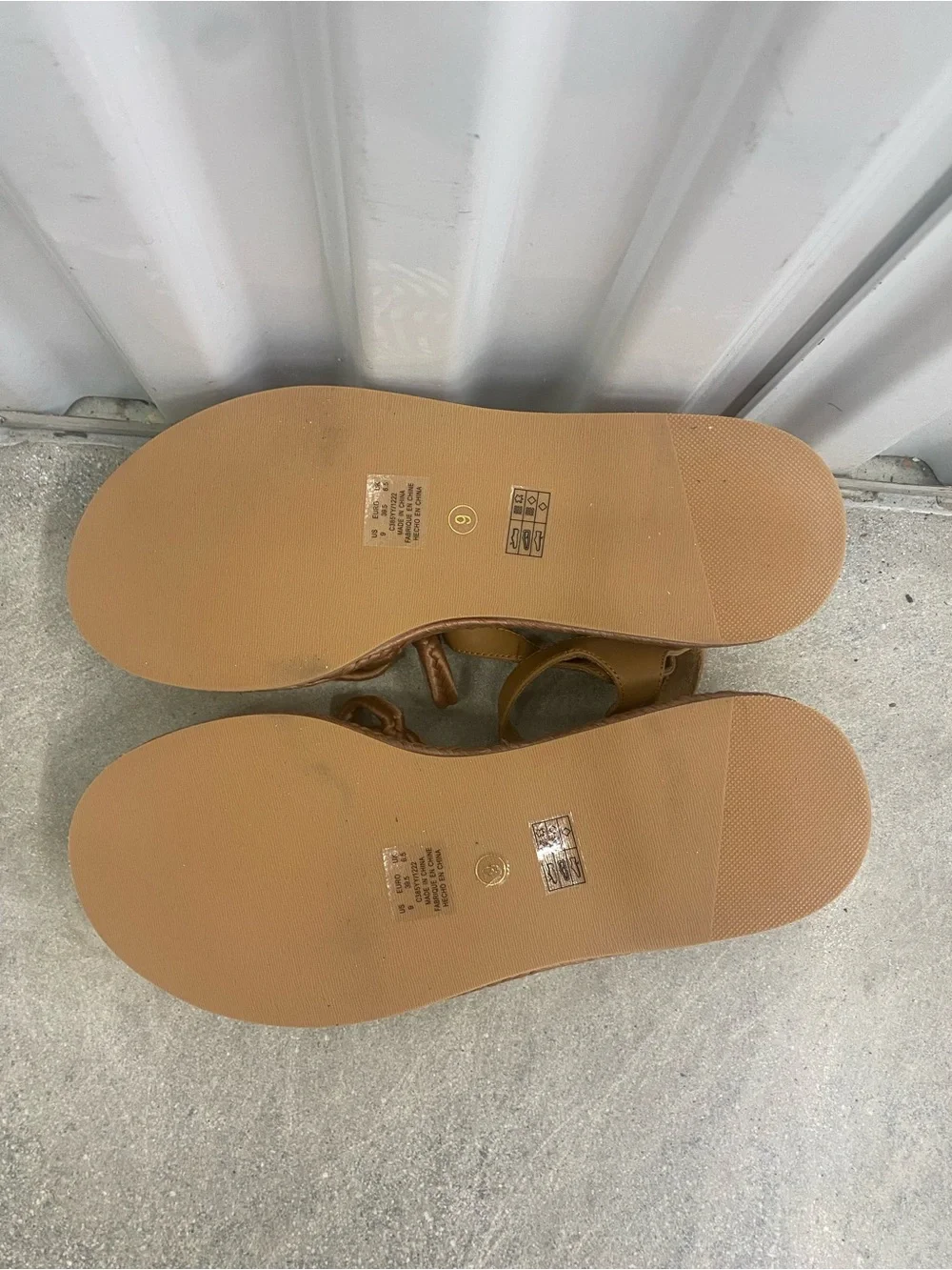 NEW Kelsi Dagger Tan Platform Rope Sandals, Size 9